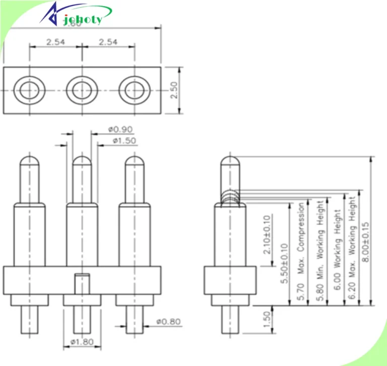 3 pin connectors, APC0503-12925