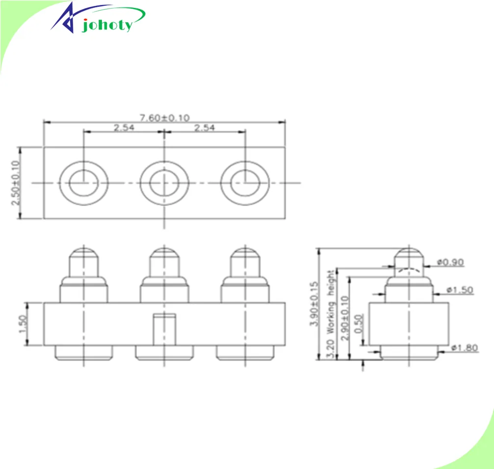 3 pin connectors, APC0503-1526