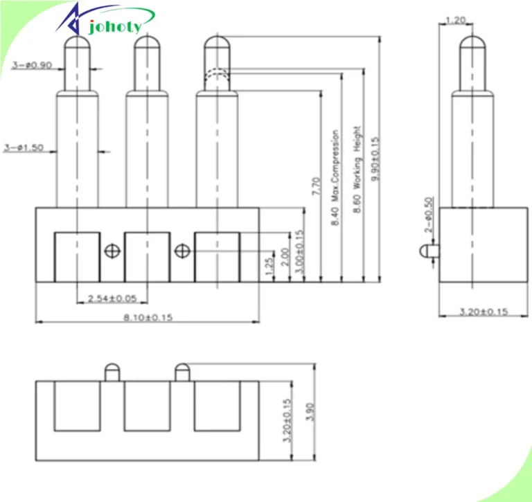 3 pin connectors, APC0503-18272