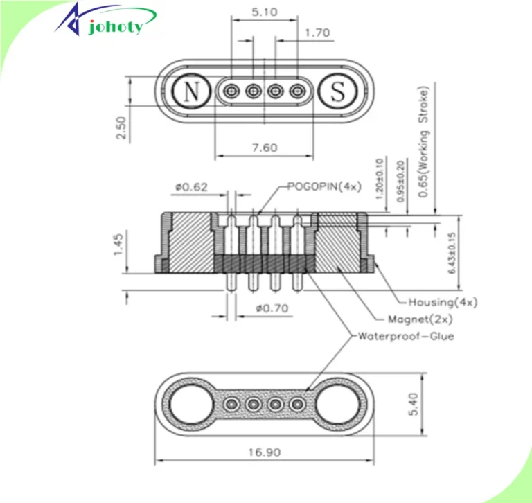 4 Pin LED Connector, APC0504-18181