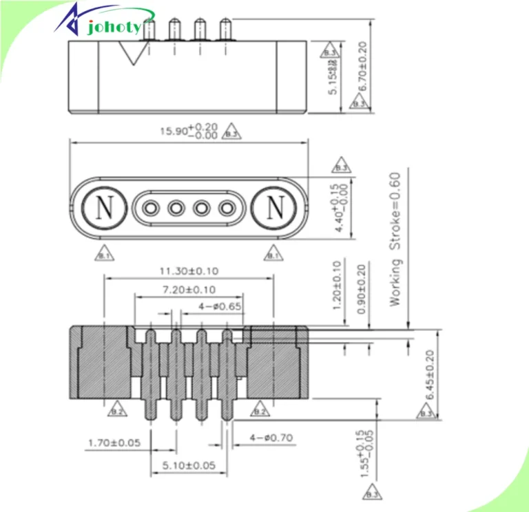 4 Pin LED Connector, APC0504-906