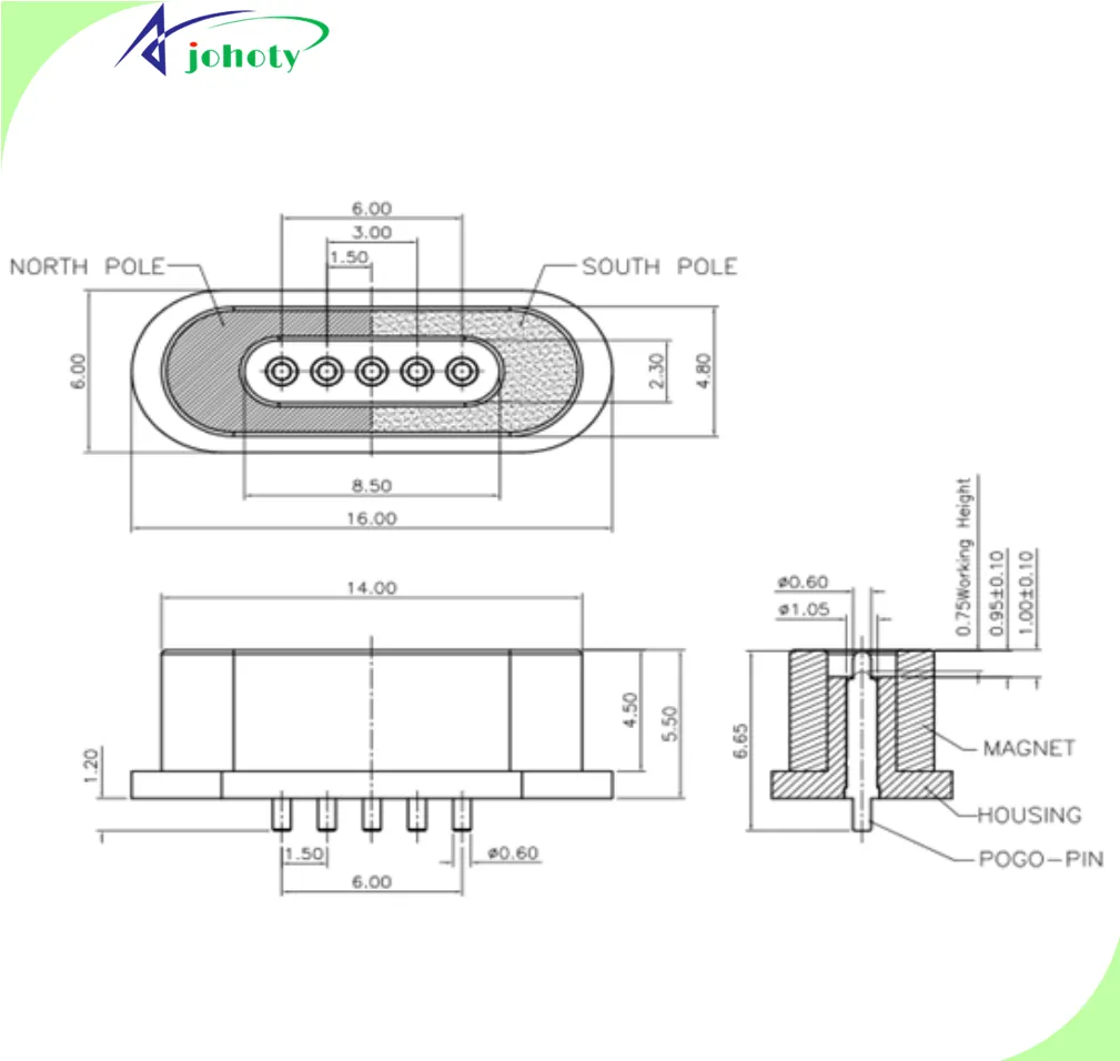 5 Pin Electrical Connector, APC0505-18643
