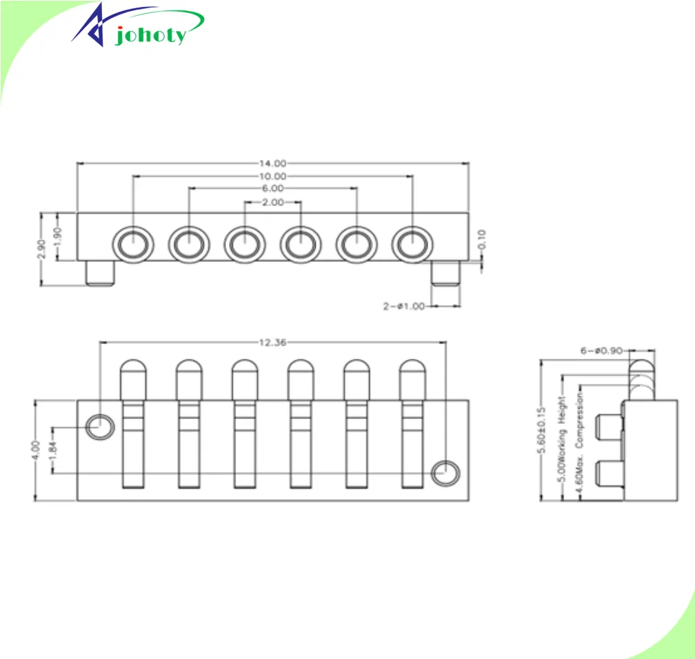 6 Pin Pogo Connector, APC0506-33581