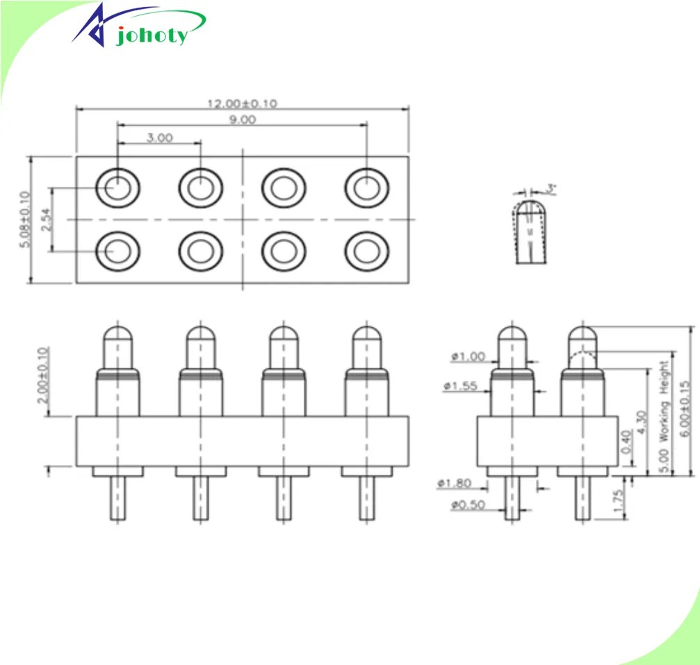8 pin power connector, APC0508-14835