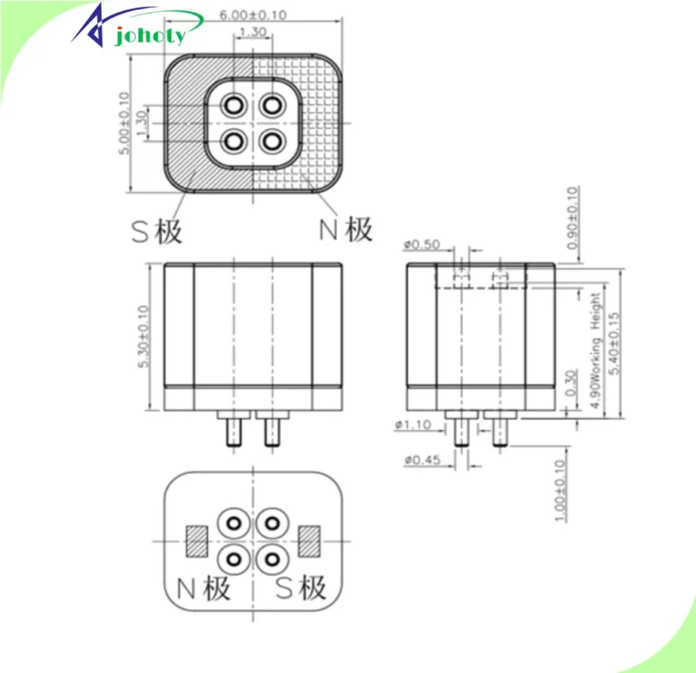 Magnetic Pogo Pin Connector, APC0502-16599