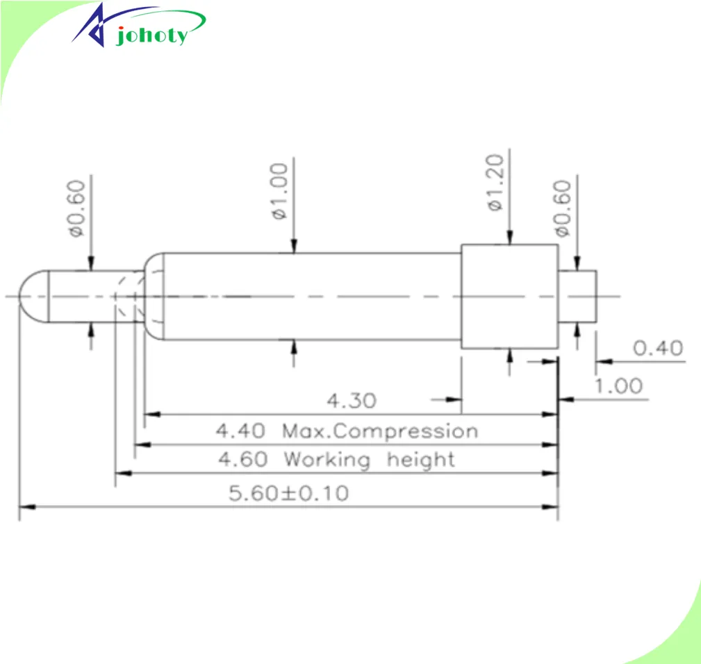 Spring pogo pins - spring loaded pin - APC0401-21569