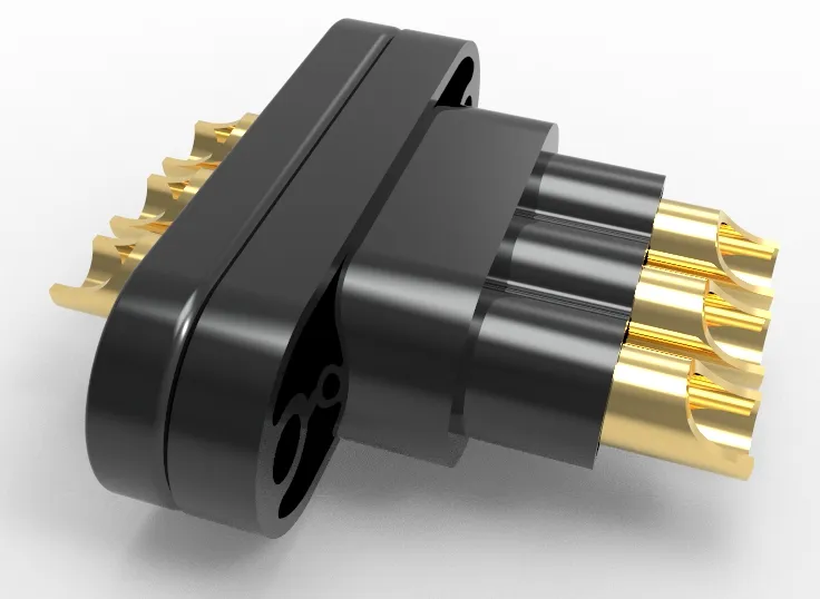 high voltage pogo pins, high current pogo pins, IP68 waterproof, socket pogo pin