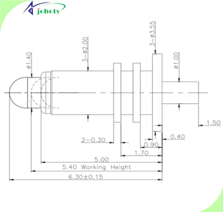 pogo pin contacts, spring laoded pin - APC0401-21450