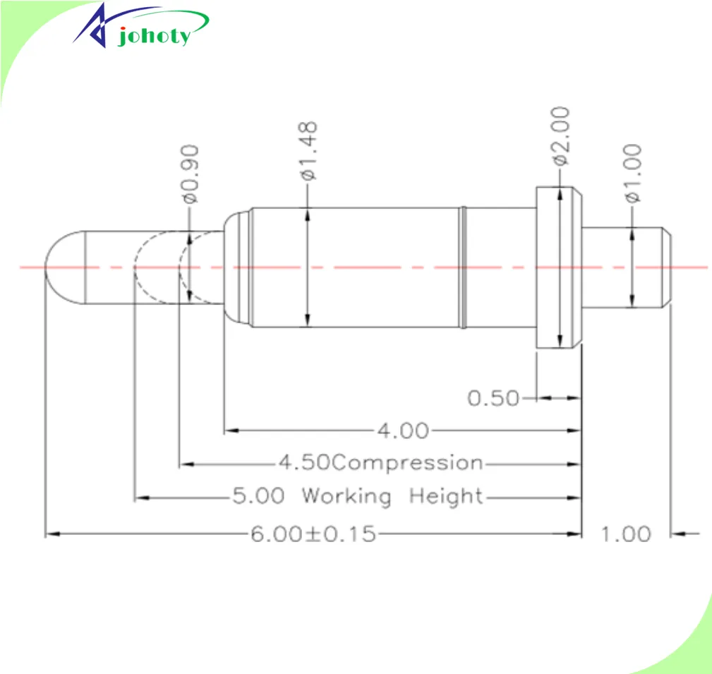 pogo pin contacts, spring laoded pin - APC0401-28506