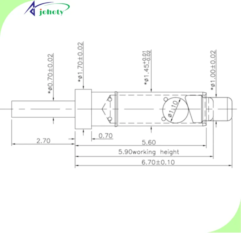 pogo pin header, spring loaded pin, APC0401-27022