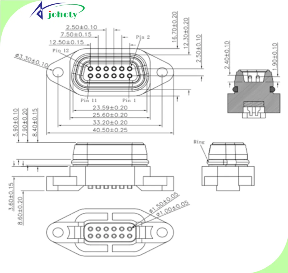 waterproof connector, pogo pins, pogo pin connector, Exceptional