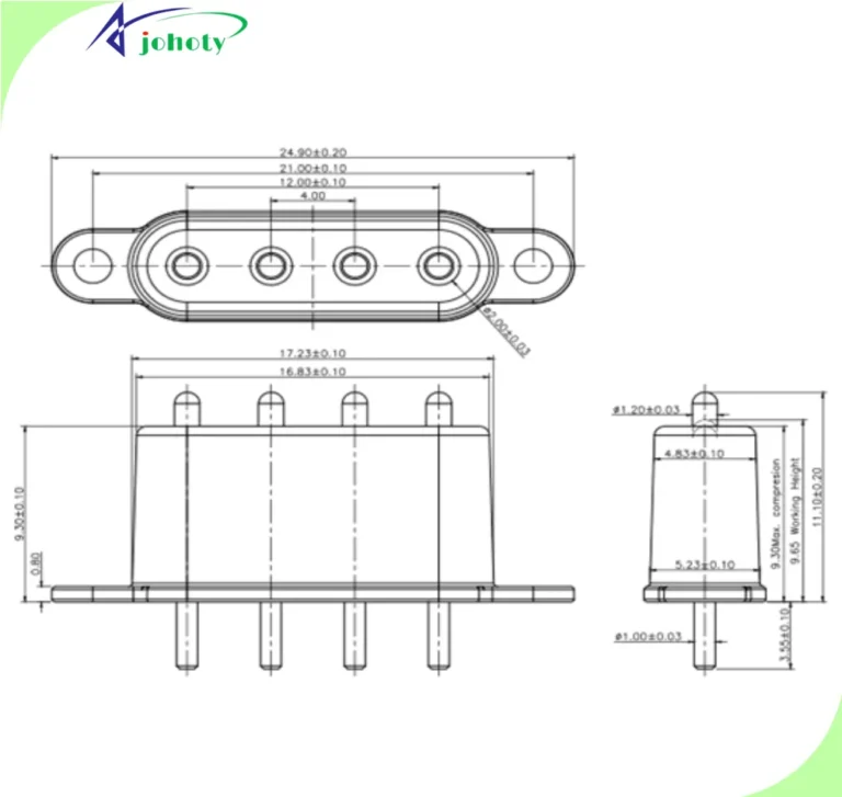waterproof connector, pogo pins, pogo pin connector, Flawless
