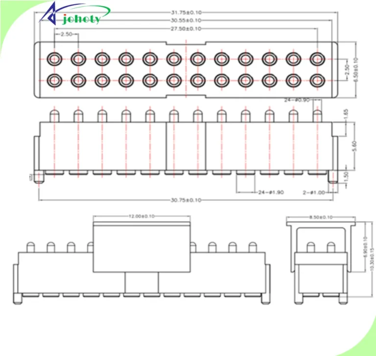 High temp connectors 250℃ 50A for EV and Aerospace, Excellent