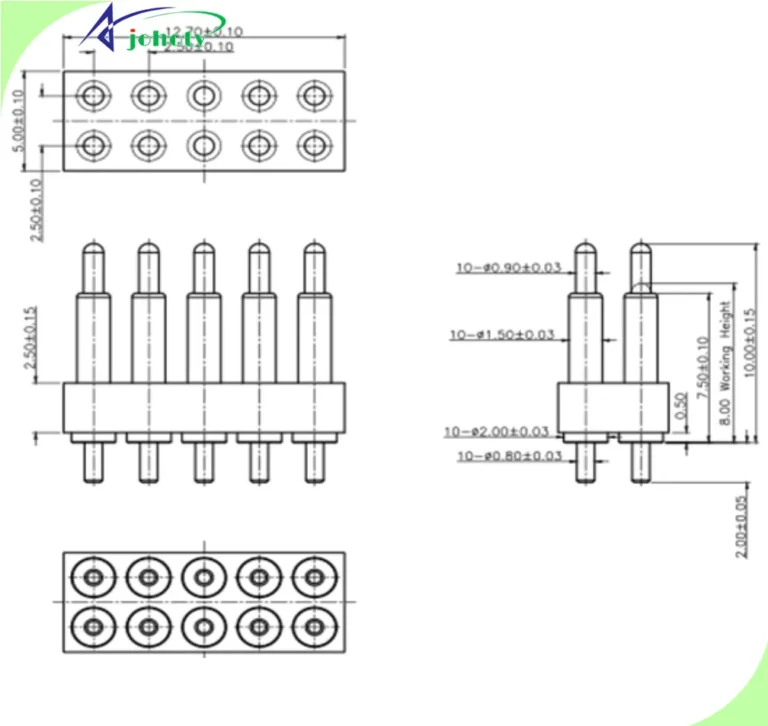 High temp connectors 250℃ 50A for EV and Aerospace, Exceptional