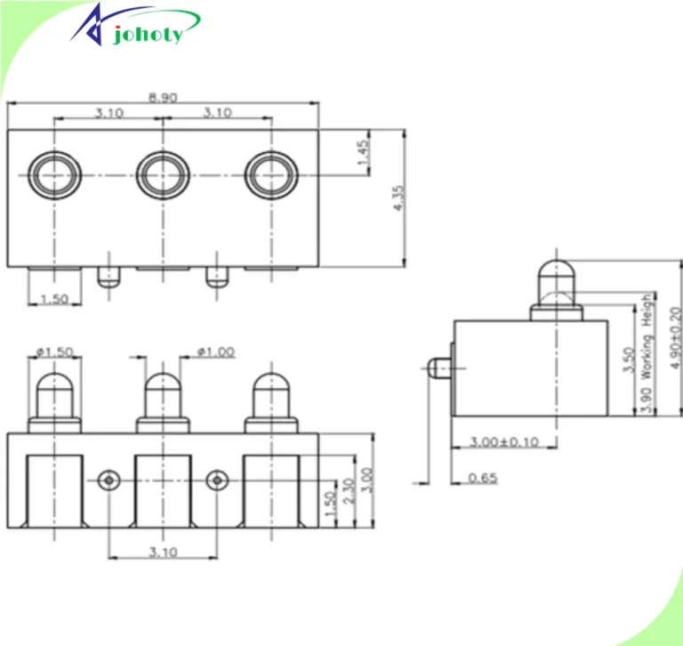 Right angle connector 90° SMT for Compact PCB Design, Reliable